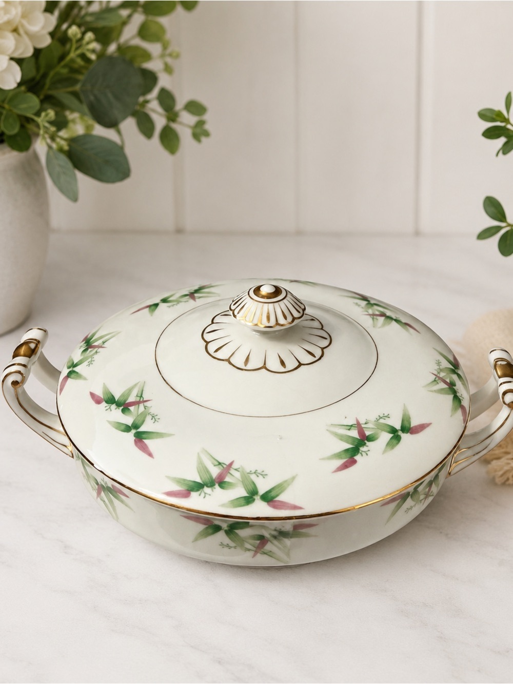 🌸 Vintage Harmony House Mandarin Covered Serving Dish